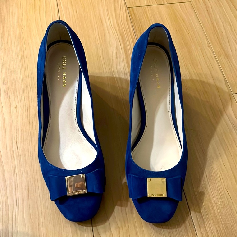 Cole Haan Tali Bow Pump, Blue, 7B